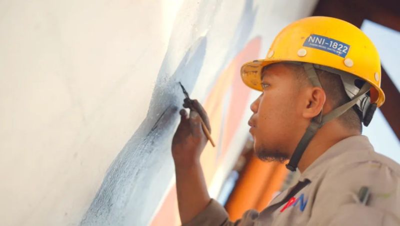 视频 | 印尼员工妙笔生花 太阳集团tyc1286愿景“墙”势来袭