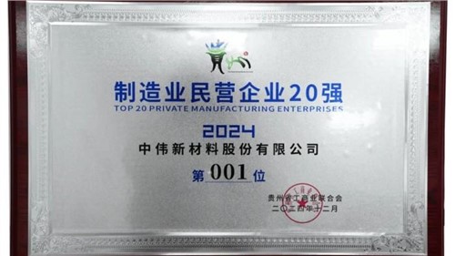 陆续三年！太阳集团tyc1286股份蝉联“贵州造作业民营企业20强”榜首